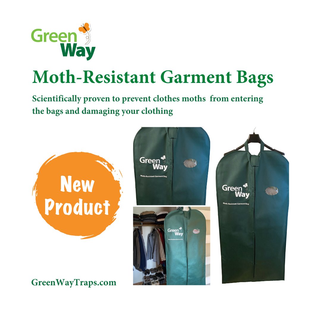 NEW PRODUCT ALERT!! Offering the best amenities of standard garment bags while adding scientifically proven designs to prevent clothes moths from entering the bags and damaging your clothing. 

Take a look: bit.ly/3zx7BMw 

#insects #pestcontrol #pestmanagement #moths