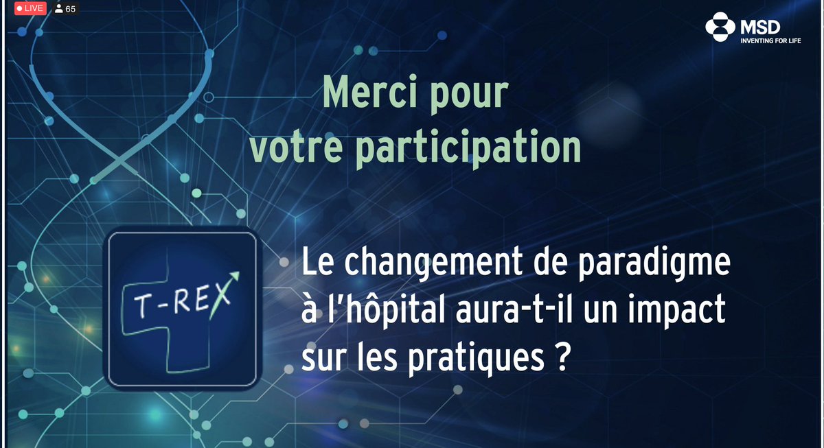 LionelREICHARDT's tweet photo. Fin de cette webcast #ProjetTREX
#Rex #innover #collectif #méthode #proximité #Dialogue
Très intéressant de voir l'impact de la crise et l'évolution possible des équipes pharmaceutiques hospitalières... le décloisonnement comme conséquence principale ? à suivre merci! https://t.co/b3n628d672