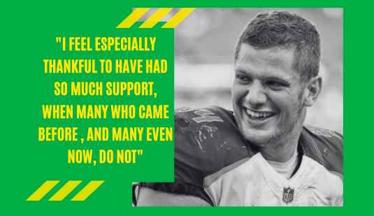 TheBall4All's tweet photo. Congratulations to @Raiders Carl Nassib on coming out. To echo his words, representation truly does matter in sport and the more people that feel comfortable enough to be themselves in sport the better! 🏳️‍🌈 #PrideMonth https://t.co/NKLiourNwx