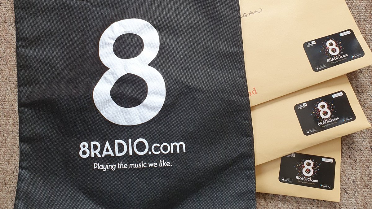 8RadioIreland's tweet photo. The next batch of this years must-have accessory have arrived! Yes, the new @8RadioIreland bags are here. They're still rubbish of course, but they're bigger! Tune into @Simon8Radio on 8Radio daytime from 2 to find out how you could get one for free! #Try8Radio #totesamazing https://t.co/ygv7HAsytG