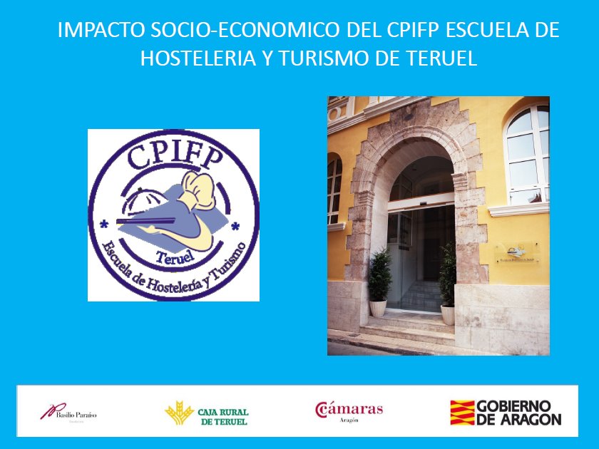 camarateruel's tweet photo. Presentado el Estudio de Impacto Socio - Económico del CPIFP @escueladehoste1  de Hostelería y Turismo de Teruel - 25 años de Historia. 

Con la presencia del  Consejero Educación, Cultura y Deporte @GobAragon, Felipe Faci.

Cámaras Aragón,@ruralteruel, Fundación Basilio Paraiso https://t.co/7ZxI5ClpGf