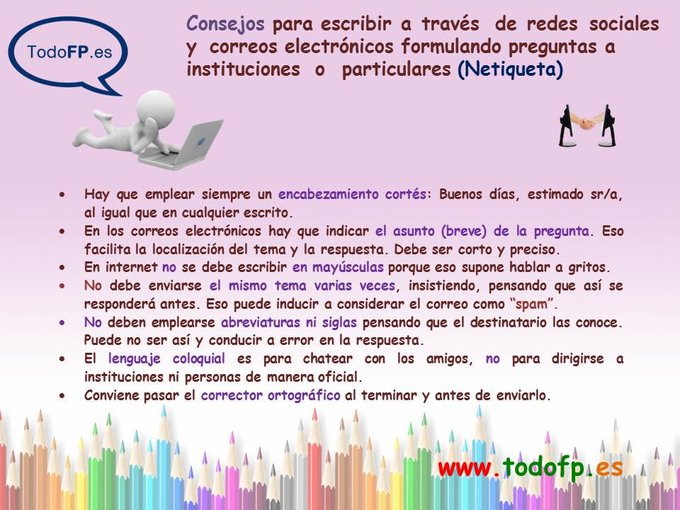 todofp's tweet photo. ‼️Todofp recomienda‼️: algunos consejos para escribir en redes sociales y correos electrónicos⬇️⬇️ https://t.co/PBvc0RCkOT