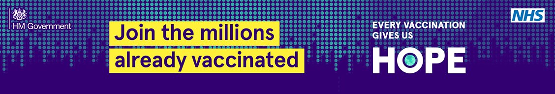 NO APPOINTMENT NEEDED! Get your COVID jab this Sun 27 June 10am - 4pm @ Broadway Theatre, Barking. Open to anyone 18+ for 1st or 2nd Pfizer &amp; 2nd AstraZeneca jabs. You don't need proof of address, immigration status, or NHS number, just proof of age (driving licence/passport).