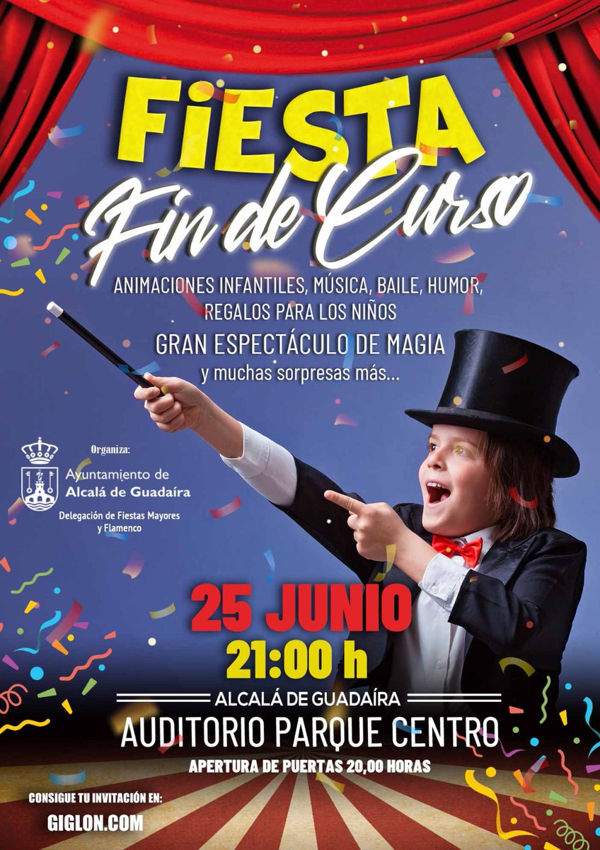 Fiesta infantil gratuita <a href="/aytoguadaira/">Alcalá de Guadaíra</a> Parque Centro porque nuestros 👧🧒👦👩niñ<a href="/s/">『S』</a> se lo merecen tras este curso escolar #alcaládeguadaíra ocio y cultura seguros 👉alcaladeguadaira.es/noticias/6406/…
