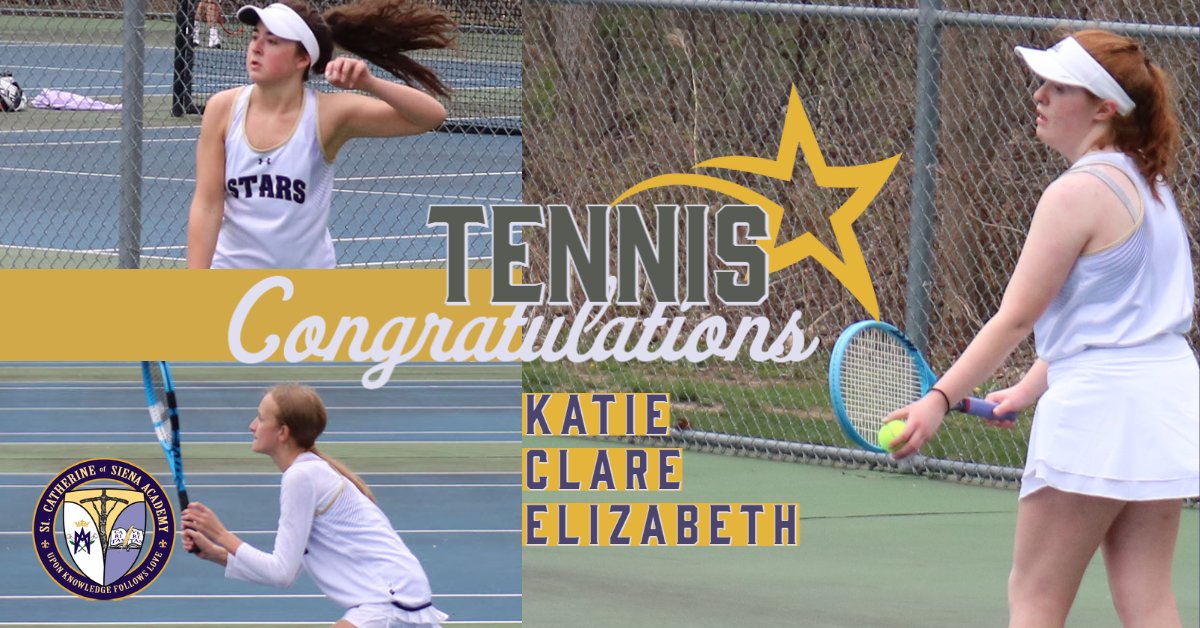 SCAwixom's tweet photo. Congratulations to Katie O'Connell (Singles) and to Clare Gulowski and Elizabeth Harris (Doubles) on being named to the Division 4 All State Tennis Team! Great season, ladies!!! #GooooSTARS #SCAathletics #TennisSTARS βππΎ https://t.co/SxK3tvKlu0