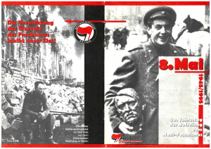 antifa53's tweet photo. Vor 80 Jahren überfiel die deutsche Wehrmacht die Sowjetunion - ein Vernichtungskrieg, der erst am 8. Mai 1945 endete. Zum 50. Jahrestag der Befreiung veröffentlichte die Antifaschistische Aktion/Bundesweite Aktion eine Broschüre: https://t.co/JL3hMXEU90 #antifa #AABO https://t.co/2TYC4ddObO