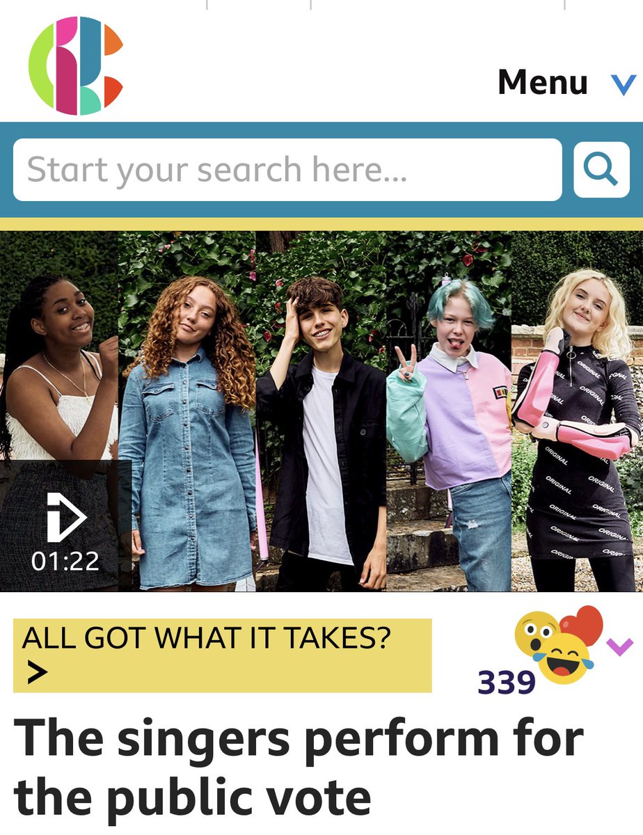 Got What it Takes? Semi-Final today, 5pm on CBBC! After the show you can vote for the Singer you want to see make it to the Final on the CBBC website 

bbc.co.uk/cbbc/watch/got…

 #music #GWIT #GotWhatItTakes #CBBC #tillylockey