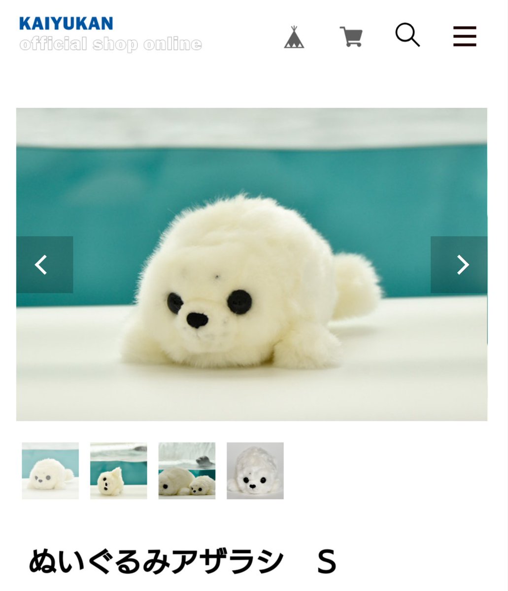 Kelp V Twitter 海遊館のアラレ仔 ワモンアザラシの赤ちゃん がモデルのぬいぐるみ モフモフして癒されたい