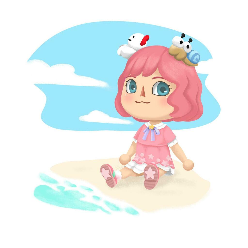 rslashAC's tweet photo. I drew my character a while back when the Sanrio update came out via /r/AnimalCrossing https://t.co/9yMSGRY8tP #acnh #animalcrossing [NOT MINE, ALL CREDIT GOES TO artnsparkles ON REDDIT] https://t.co/Su4gnp35D8