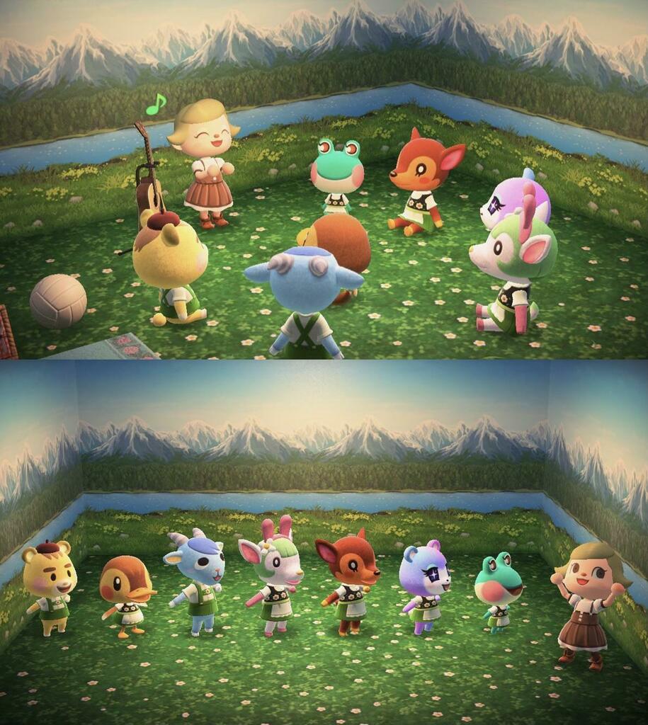 rslashAC's tweet photo. 🎵 Doe, a deer, a female deer… (The Sound of Music dress up) via /r/AnimalCrossing https://t.co/S3hcILikfk #acnh #animalcrossing [NOT MINE, ALL CREDIT GOES TO ButIDigress79 ON REDDIT] https://t.co/gqtuMlIgOy