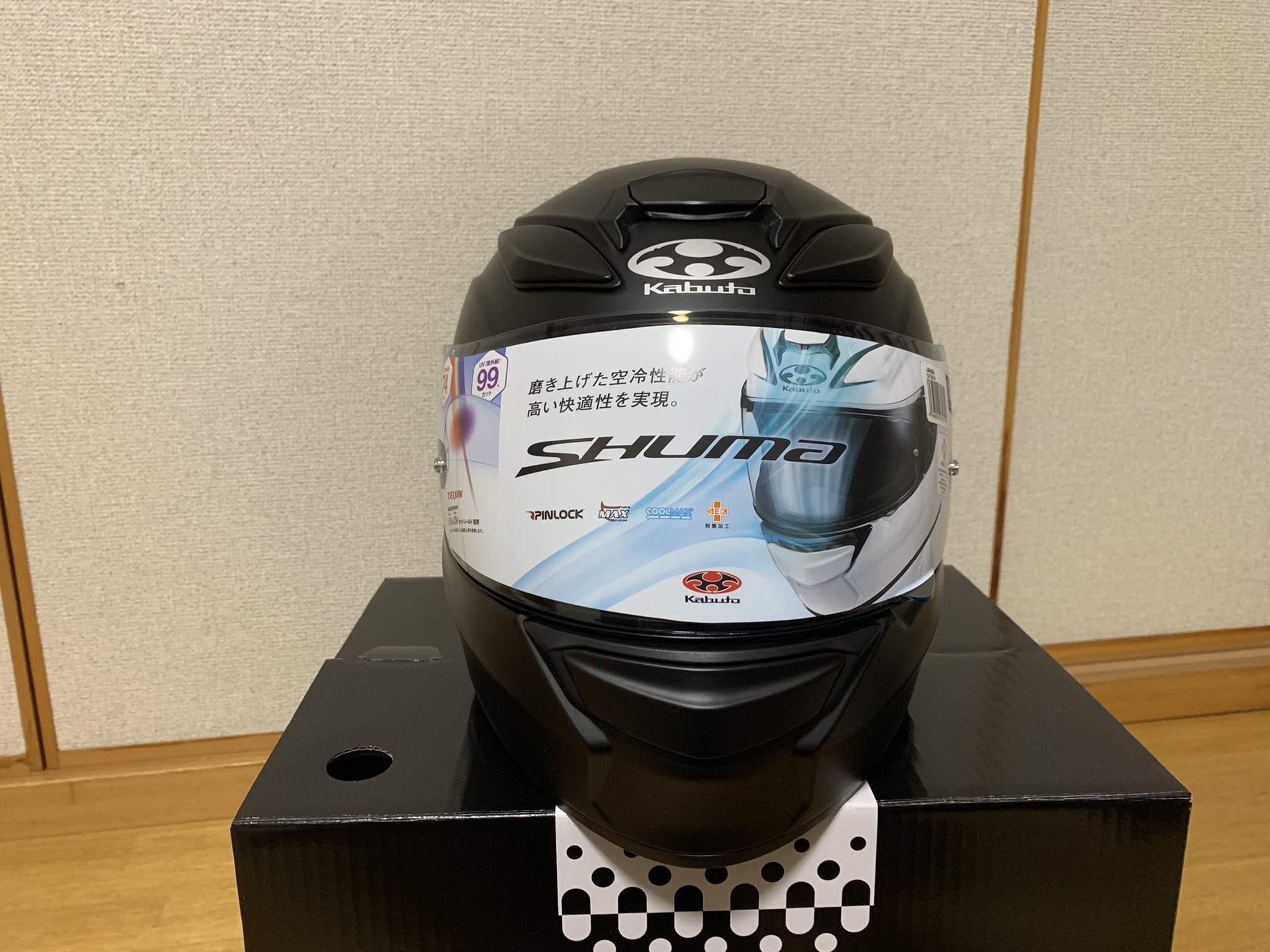 OGK kabuto シューマ ミラーシールド、クリアシールド付き