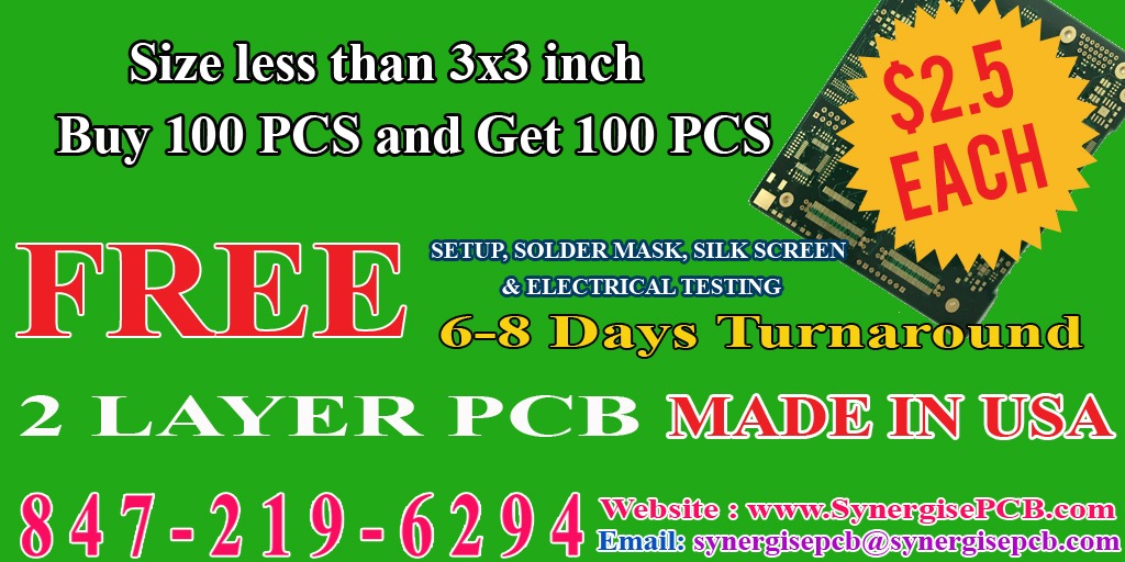 dee_pcb's tweet image. FREE BUY ONE GET ONE. $2.5 EACH PCB. MADE IN USA. #pcb #fpc #pcba #electricalcomponents #electronic #electricalengineering #slovenia #altiumdesigner #2layer #4layer #electronics #electricallab #microelectronics #analogcircuit #pcboven #electronicengineering #embedded #embedded
