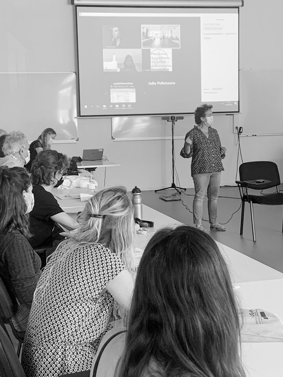CultureUGA's tweet photo. Ouverture des journées nationales #Patstec sur le patrimoine scientifique et technique contemporain par @MChBordeaux. Remerciements au @LeCnam et à Catherine Cuenca pour le pilotage national et à l’asso Aconit localement. Inventaire, tri, indexation BDD ... ça va travailler dur ! https://t.co/Q7GBtjIOpy