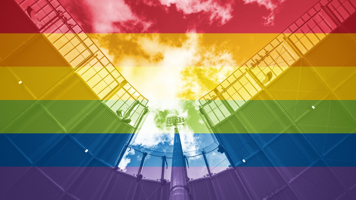 KarlsruherSC's tweet photo. 🏟️ Leider kann unser Stadion (noch) nicht bunt leuchten, aber virtuell bekennen wir Farbe! 🏳️‍🌈

#KSCmeineHeimat #HUNGER https://t.co/PYjHYoPoiH