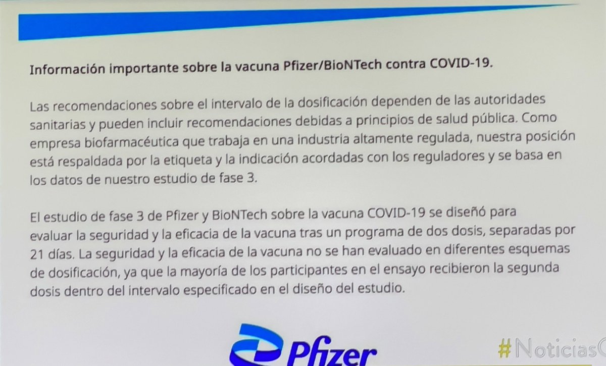 polillafeliz's tweet photo. Señores @MinSaludCol .... aquí está el comunicado de @pfizer ..... La segunda dósis debe ser aplicada a los 21 DIAS.....no a los tres meses como dicen ustedes ...no inventen.... Favor RT.....😡 https://t.co/F0BDEBEqsC