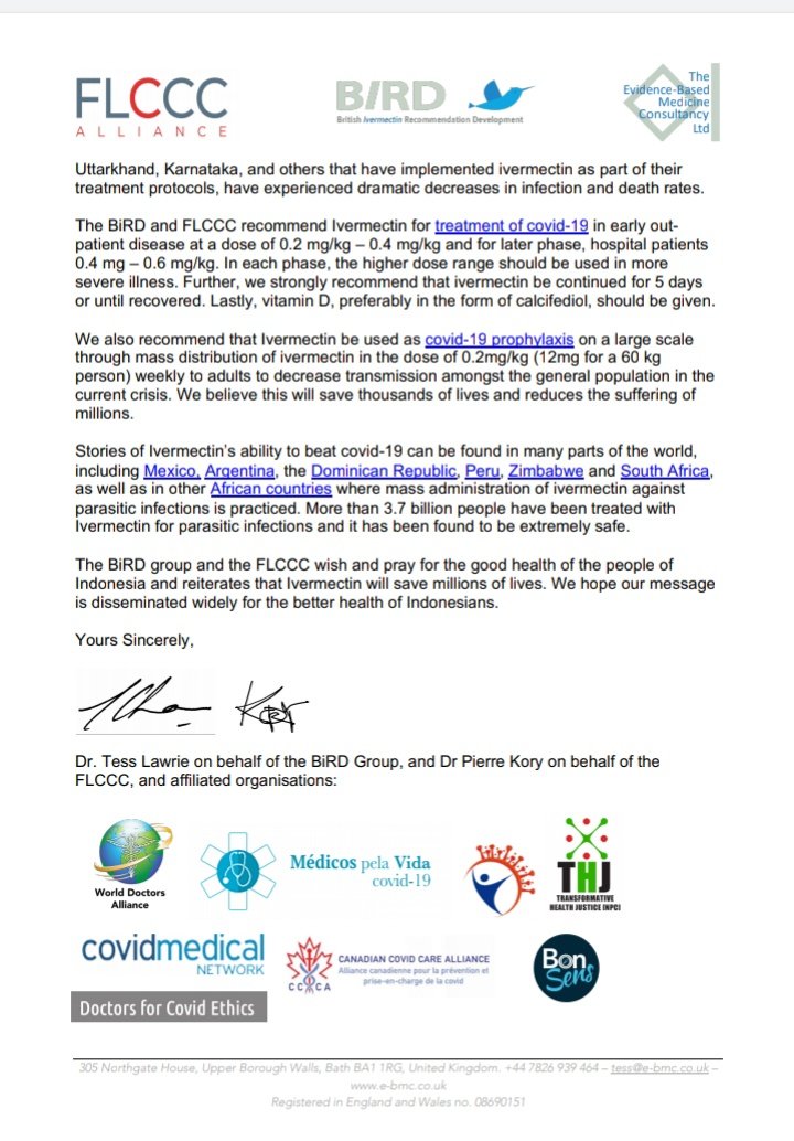 <a href="/Smackenziekerr/">MacKenzie</a> <a href="/jokowi/">Joko Widodo</a> <a href="/erickthohir/">Erick Thohir</a> Terima kasih atas perhatiannya Bapak Presiden <a href="/jokowi/">Joko Widodo</a> dan Bapak Mentri. Besar harapan kami Ivermectin dimasukkan dalam kebijakan untuk hadapi pandemi ini.