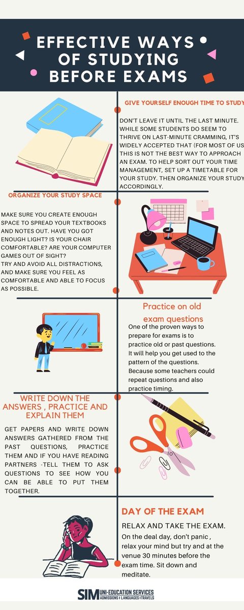 simunieducation's tweet photo. Sure Effective ways to study as a student before an exam and smile after exams😃

#studyabroad  #keepgoing #motivational #UEFA #Got_ARMY_Behind_Us #UERO2021 https://t.co/HbPDObL7b0