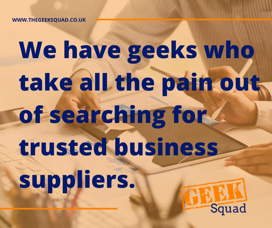 Who is Geek Squad?👀 

We are built to save your business time outsourcing. We have specialised geeks in a wide range of sectors from #webdesign #marketing #hr #insurance #printing #safety #accountancy and so much more. Looking for a specific service? 👇 

buff.ly/3nLKfgK