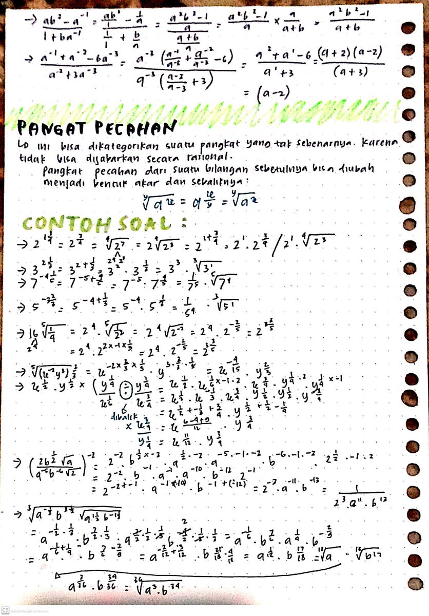 hyclostudy's tweet image. ||`ringkasan`
°📃 matematika -IX` { Perpangkatan dan
                                              Bentuk Akar ²` }

✏ sumber : buku paket kls 9 dan vidio yt
                          les guru les
