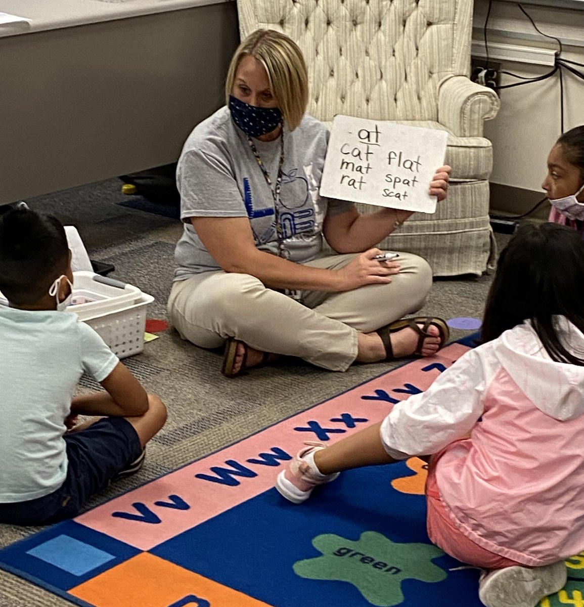 Small groups! Mrs. Britt and our summer school staff supported students in small groups to meet their needs. #SummerSchool #ApplyingReadingStrategiesInSmallGroups #MeetingStudentsNeeds