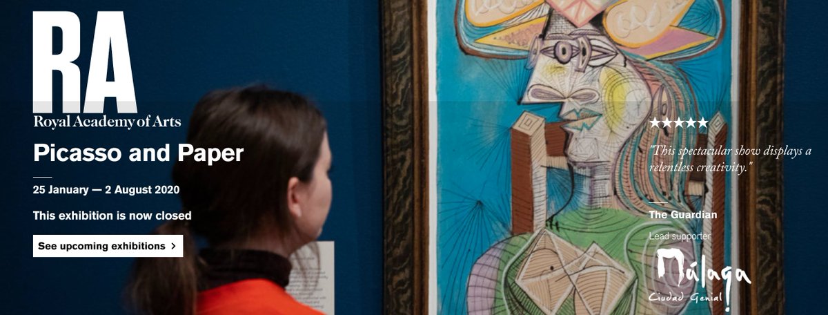 Here is the Royal Academy's most recent blockbuster exhibition, Picasso and Paper.