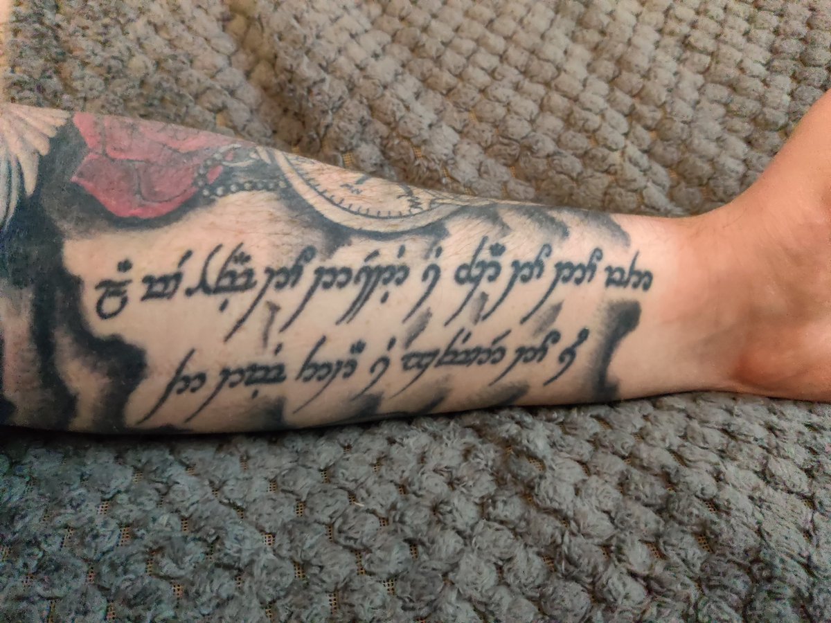 Hey everyone I’m a massive Tolkien fanboy and here is my tattoo