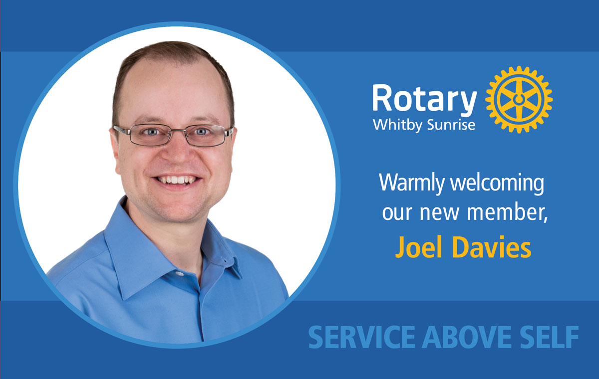 WhitbyRotarySun's tweet image. We are sending out a very warm welcome to our newest Rotary Club of Whitby Sunrise member, Joel Davies!
#rotarywhitbysunrise #rotarian #rotary