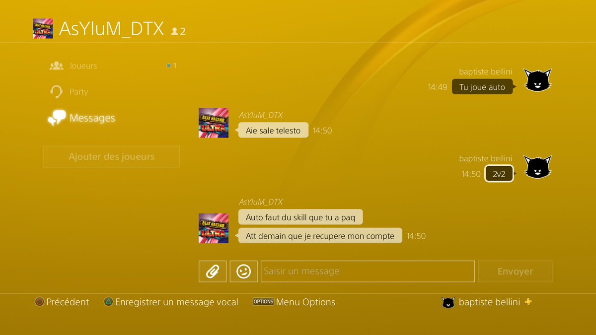 BaptisToutou's tweet photo. Auto il faut du skill sachez le et quand on demande 1v1 il y a degun #PS4share https://t.co/ZmPRf62wdX