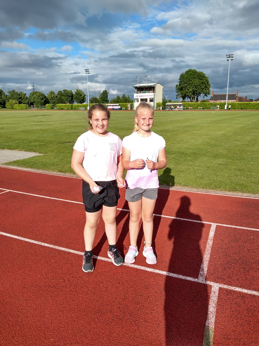 These two amazing girls, have been helping to coach at @colegcambria junior athletics. Incredible confidence and natural coaching ability.