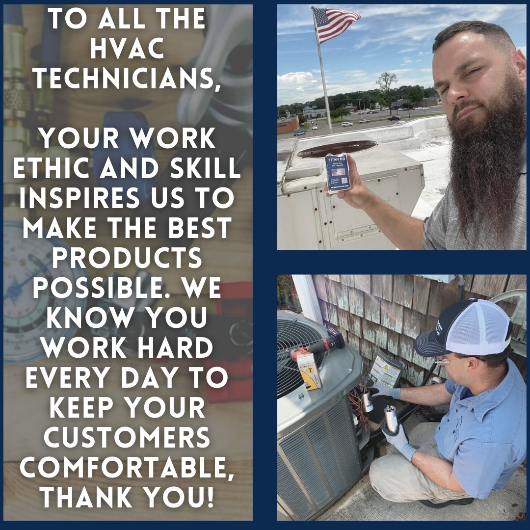 Happy National HVAC Tech Day! We love seeing our products out in the field with industry vets! Your customers trust you to keep them comfortable and we're honored to help make that job a little easier.

#hvac #hvacr #hvactechday #hvactech #hvactechnician #heatingandair #thankful
