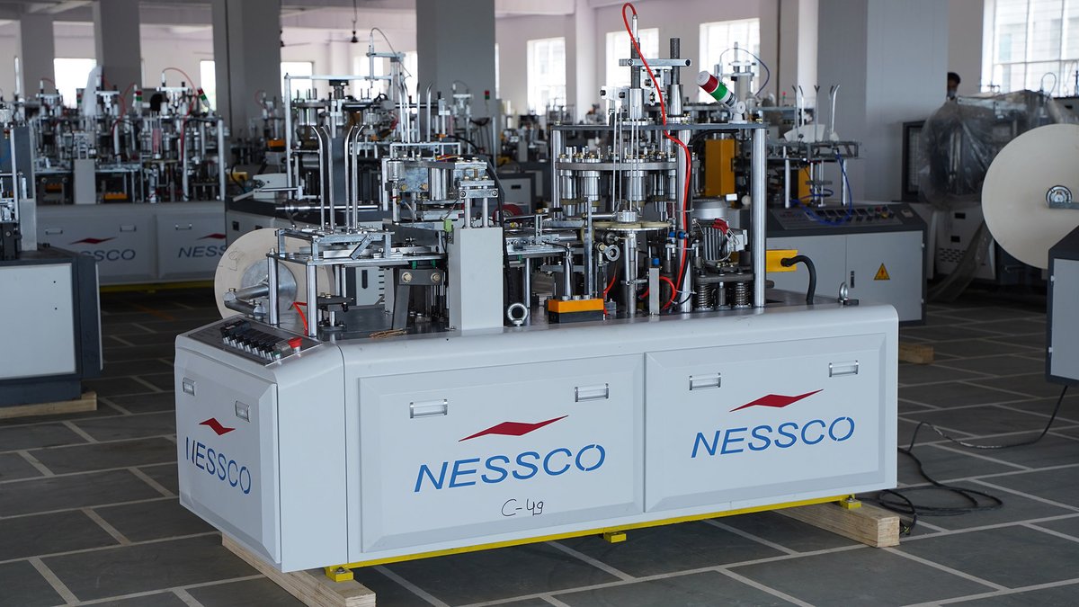 NesscoIndia's tweet photo. Available High Speed Paper Cup Machine at Nessco. All we need our machines to be technically advanced, you will find all features in our Nessco Machines.

#papercup #papercupmachine #papercupmanufacturer #fullyautomatic #highspeed #supplier #export #india #nesscoindia https://t.co/V0wHFQrib1