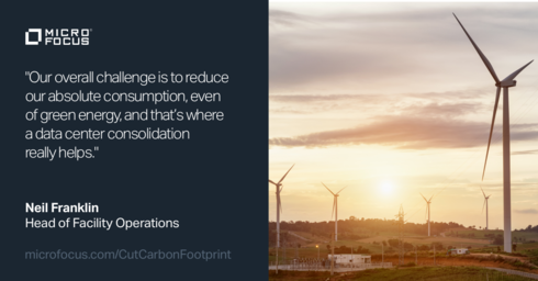 jjberg32's tweet photo. Data Center Consolidation drives down @MicroFocus' #CarbonFootprint and energy consumption by 510 kW. #DogFooding https://t.co/1NTrbZuegi #MyCompany https://t.co/gGqJIoyDch