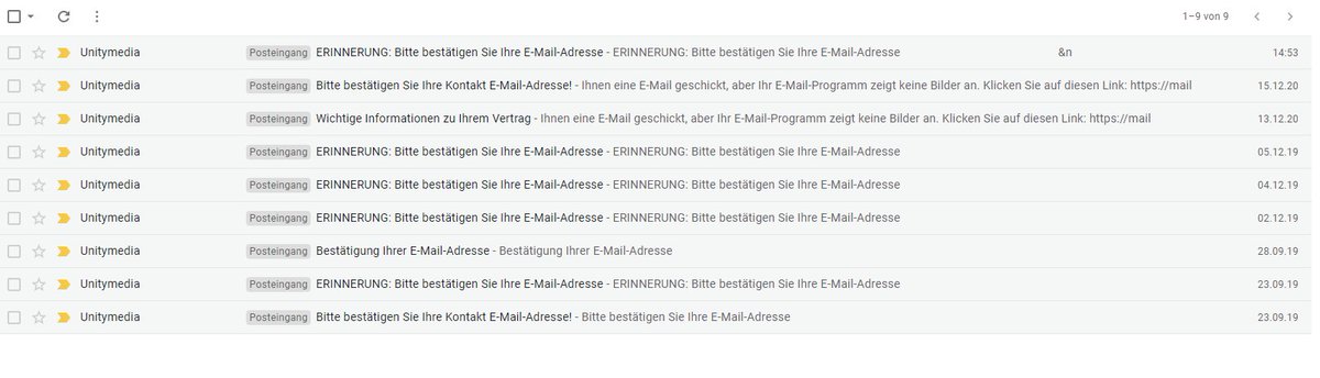maxikg's tweet photo. Es wird der Tag kommen, an dem @vodafone_de / Unitymedia mir und meiner E-Mail-Adresse vertrauen wird. Ich glaube fest daran und bestätige fleißig weiter! https://t.co/NIeQnMl0NR