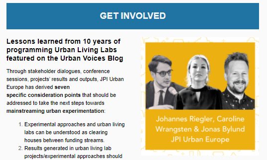 JPIUrbanEurope's tweet photo. Access the latest R&I project results in JPI Urban Europe calls and lessons learned from 10 years of programming #UrbanLivingLabs. Scroll the summer & fall calendar
🗓️➡️https://t.co/ESGZBwqMvx
#DrivingUrbanTransitions #MakingCitiesWork #SUGInexus #UrbanResearch #15MC https://t.co/XIHgQ0xvlq