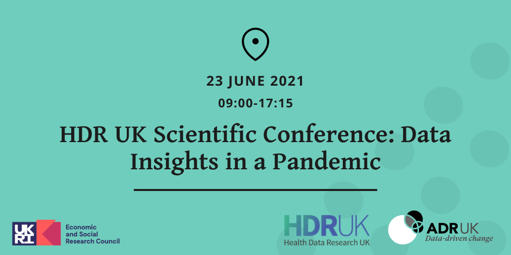 adr_uk's tweet photo. ALSO TOMORROW: The #HDRSciCon: '#DataInsights in a #Pandemic' is an all-day online event on the discoveries & role of #data in the #Covid19 response. Our Director @emma_v_gordon will chair 'Beyond #HeathData: Cross-sectoral #DataScience at scale'๐ https://t.co/JdPmCpIauU @HDR_UK https://t.co/FDFipddwvB
