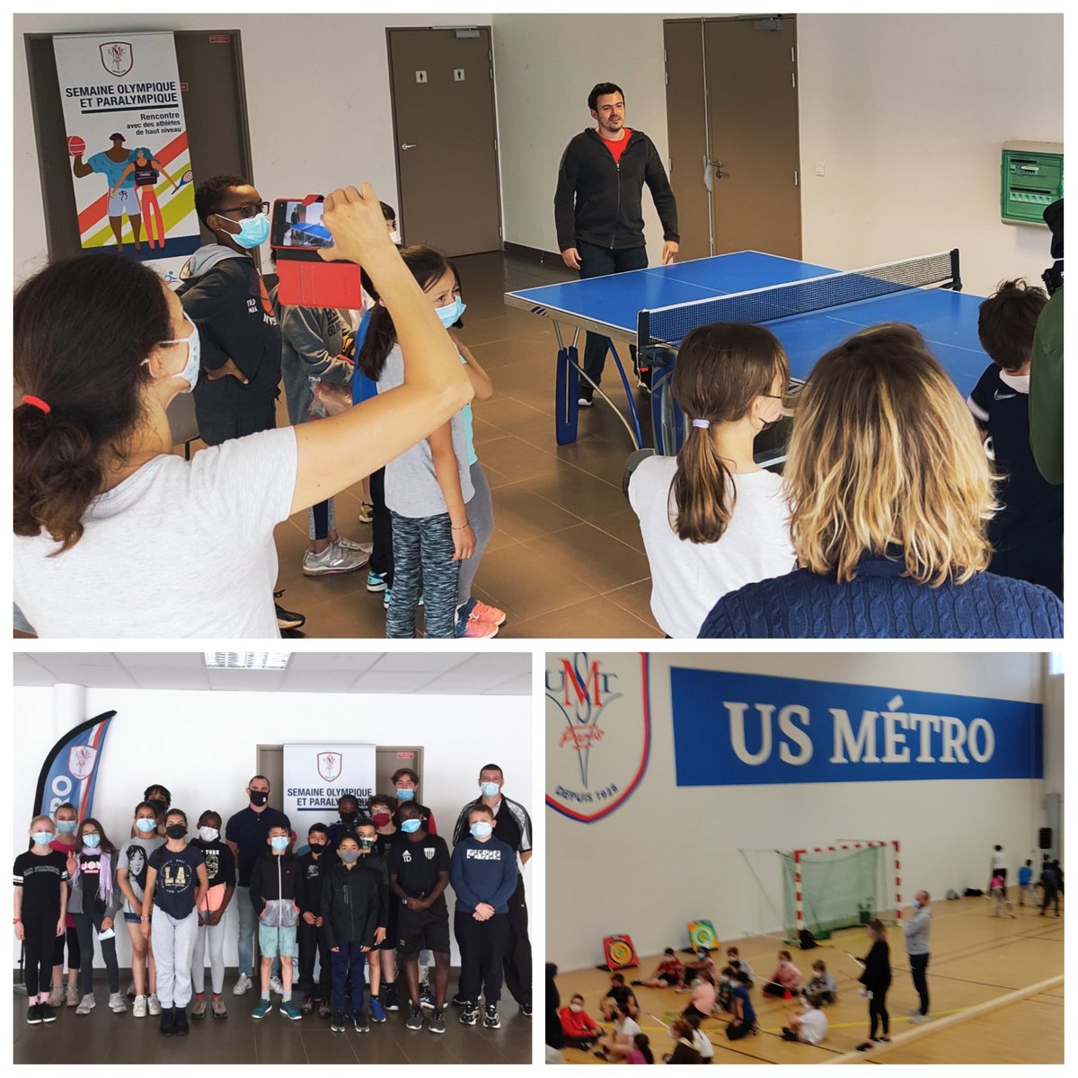 Superbe #JourneeOlympique par <a href="/USMT_Officiel/">US Metro</a> pour les enfants avec #athletesratp Pierre Duprat et <a href="/Dourbek/">Dourbecker kevin</a>