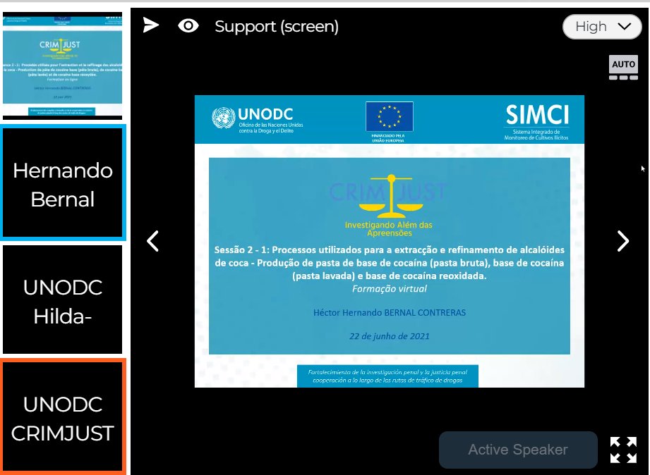 CRIMJUST_UNODC's tweet image. Day 2⃣ Cocaine Production Investigations Training w/ experts from @UNODCColombia #SIMCI ➡️discussing extraction, refinement &amp;amp; conversion processes to transform coca into cocaine🎯to provide🗝️knowledge to develop safe &amp;amp; comprehensive strategies to interdict drug trafficking