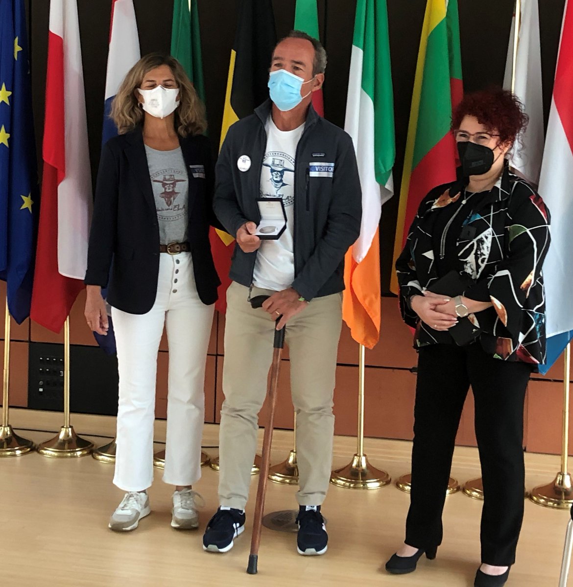 This morning I met with #JamieLafita who sailed &amp; cycled from Bilbao to Brussels to raise awareness of #ALS.

Bravo for your physical and mental fortitude and for making your voice heard in Brussels as well.

Your fight is our fight

#DalecandELA
#ALSMNDWithoutBorders