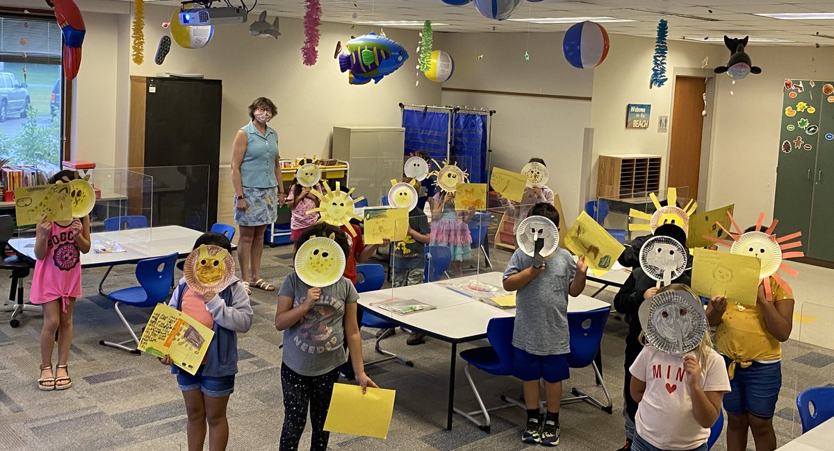 Our first grade students have been researching African animals and created reports based on their learning. During summer school, other students visited to learn more about these animals. #SummerSchool #ThankyouMrsVestey