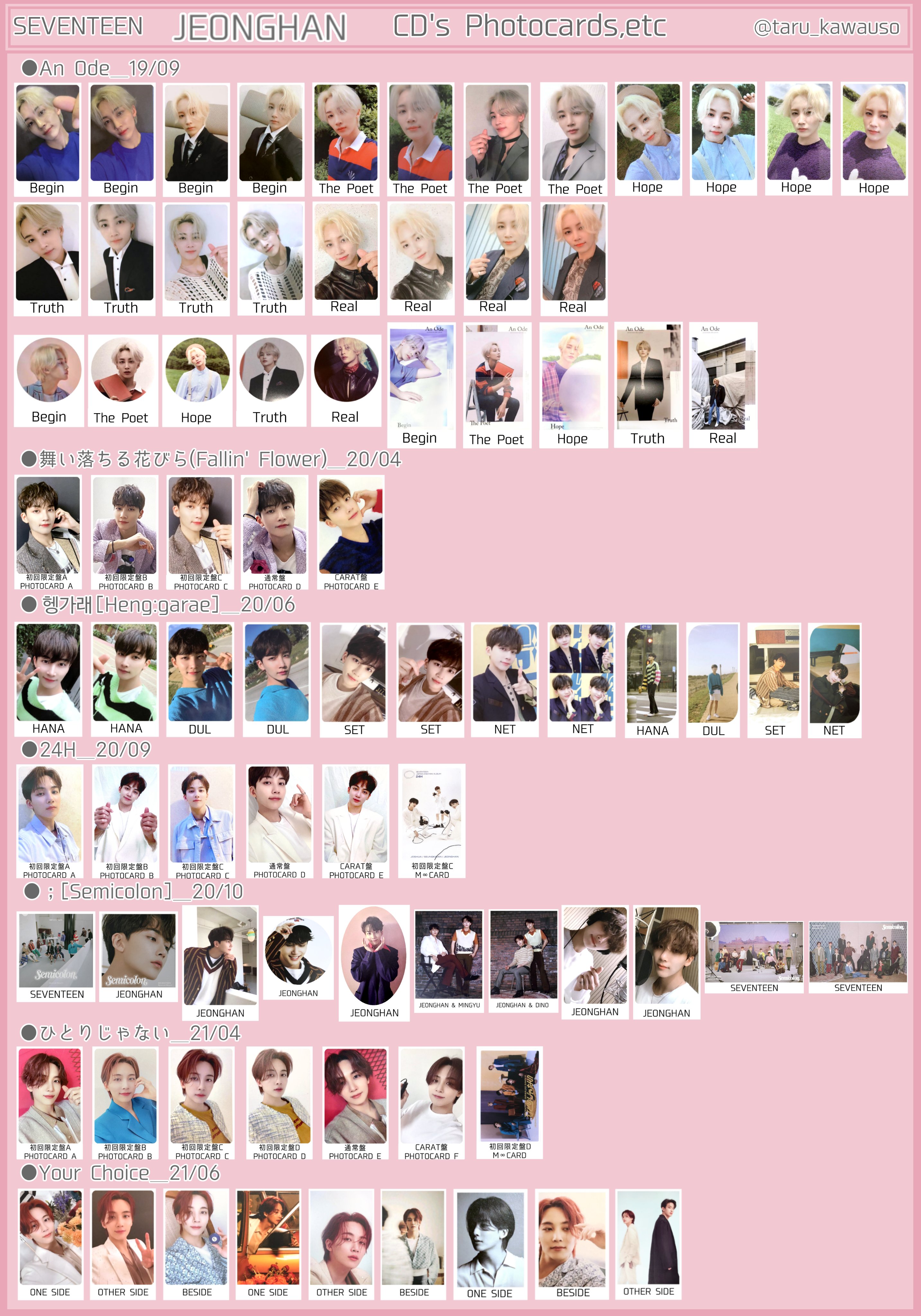 SEVENTEEN ジョンハントレカ