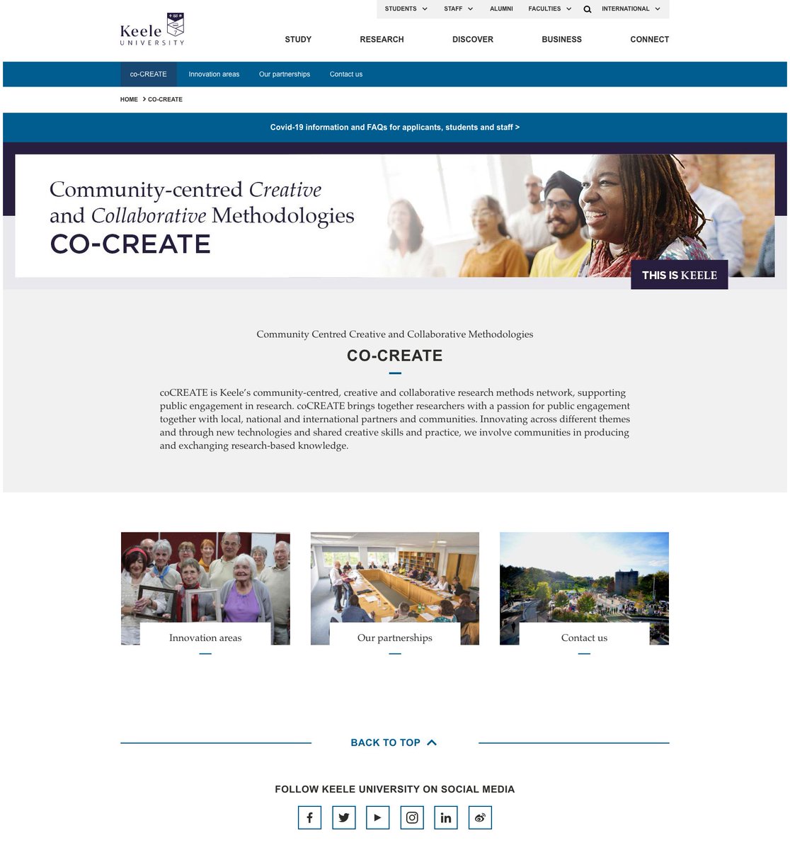 We're pleased to have supported Keele’s coCREATE research methods network on the development of their new web pages 💻

#webdev led by our very own <a href="/GalinaKeeleWeb/">Galina</a> 👩‍💻