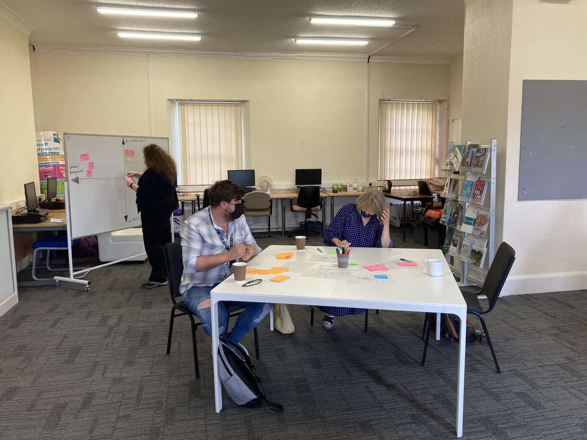 MarcoWritingApp's tweet photo. Had great fun running an intense hour of #empathy #ideation and #DesignThinking with a fantastic group of staff @BridgendCollege this afternoon. Some of the ideas were immense!

How might we support individuals who lack confidence to become active and engaged learners?
#GoogleEI https://t.co/kzl3kEbH2N