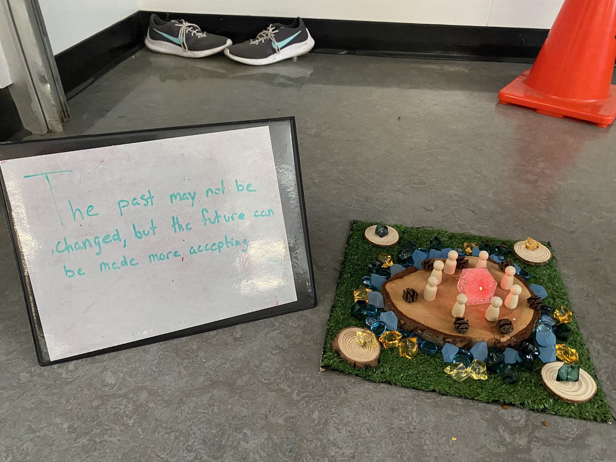 Visschinspired's tweet photo. We are learning to use symbolism and art to express powerful ideas. Div 1 blew me away with the depth of their responses to the question “What is your message about residential schools?”#storystudio #sd37 https://t.co/ZjwxJ0WH1E
