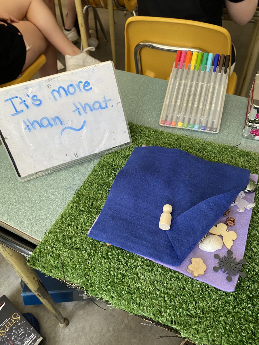 We are learning to use symbolism and art to express powerful ideas. Div 1 blew me away with the depth of their responses to the question “What is your message about residential schools?”#storystudio #sd37