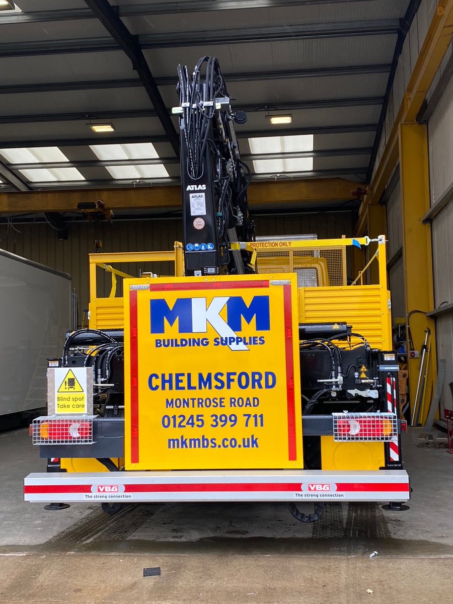 mwhullltd's tweet photo. Another completed build rolling off the production line! 16T Iveco eurocargo with Atlas crane for @mkmbs through @NETVLtd. Fully type approved and built, painted and livery applied in-house by MW Graphics. #MKM #NETV #MWGraphics #MartinWilliamsHull https://t.co/xMYMnBXmUa