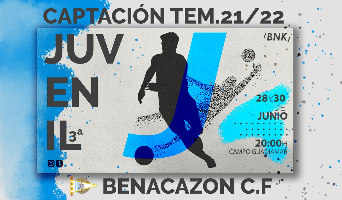 Ya tenemos horario para la captación del equipo juvenil para la temporada que viene, que como anunciamos ayer se mantendrá en 3ª Andaluza.
¡Ven y crezcamos juntos!