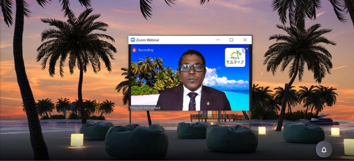 gammaldives's tweet photo. The Exclusive Webinar on Maldives Tourism in Post-Covid Recovery’ hosted by @MDVinJapan collaboration w/ @MoFAmv @MoTmv @visitmaldives focused on existing guidelines &amp; practices in the Maldives for major #Japanese Travel Agents &amp; Tour Operators https://t.co/Gau3huAQtN