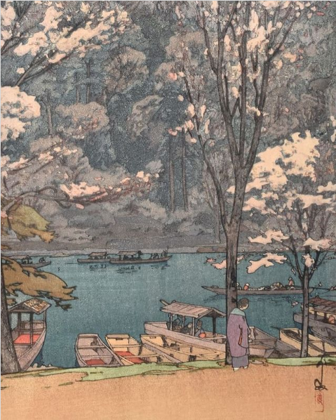 MenschOhneMusil's tweet image. Hiroshi Yoshida (1876-1950) Eight Scenes of Cherry Blossoms,1935.