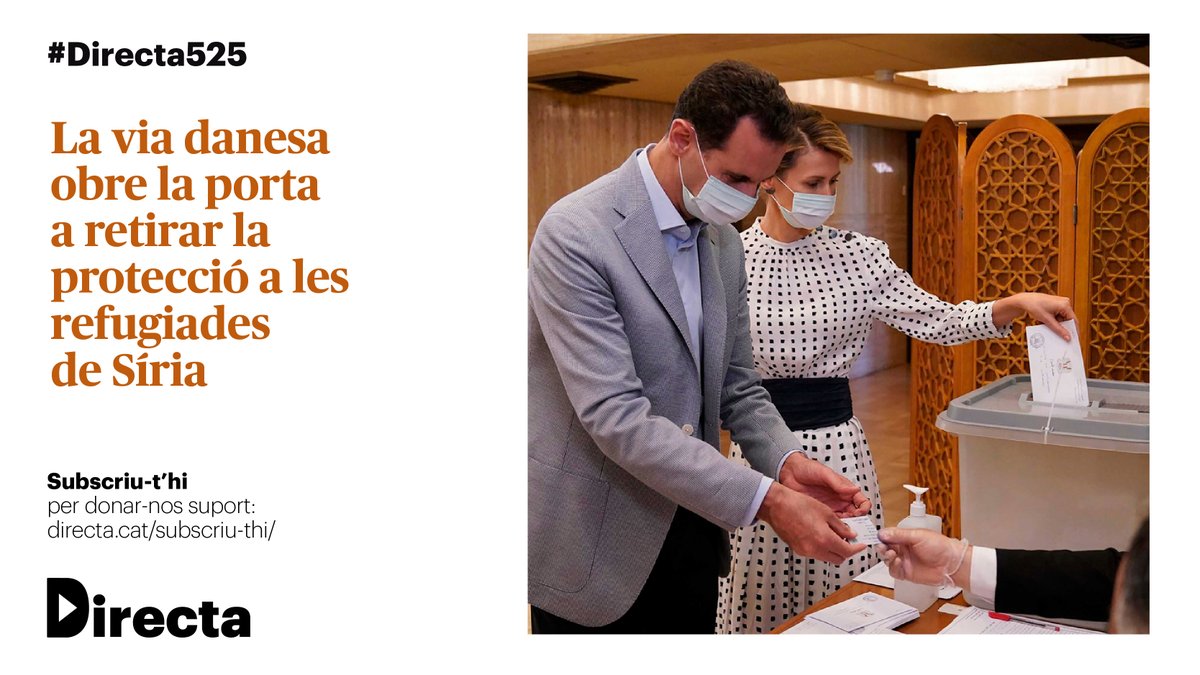 La_Directa's tweet photo. #RODAELMÓN | Dinamarca, que acull unes 35.000 refugiades sirianes, ha estat el primer estat europeu en retirar la protecció a les exiliades de Síria, i ha al·legat que a algunes regions del país s’hi pot retornar sense riscos https://t.co/XjACU40AVl

✍️ @oriolandres
#Directa525 https://t.co/Yr26NXfPI1