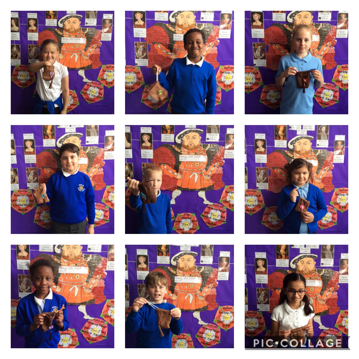 Wheeler_PS's tweet photo. We did it! Lots of resilience shown in Yukon over the last few days. We managed to use our sewing skills to make a Tudor draw string bag. #WheelerDT https://t.co/t7guVgOxy2